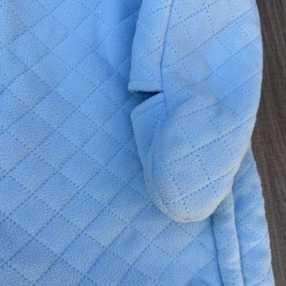 Vintage Wippette Snow Suit‎ Hooded Footie Fleece Lined Baby 6-9 Months Blue Bear
